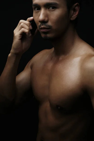 Cep Telefonuyla Konuşan Adam — Stok fotoğraf