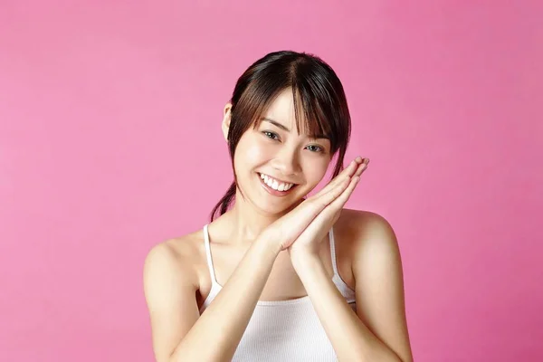 Woman Posing Camera — Stock Photo, Image