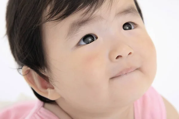 Nahaufnahme Des Gesichts Eines Kleinen Mädchens — Stockfoto