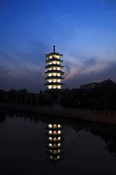 Qibao Antik Kenti Şangay Mimari Yapılar — Stok fotoğraf