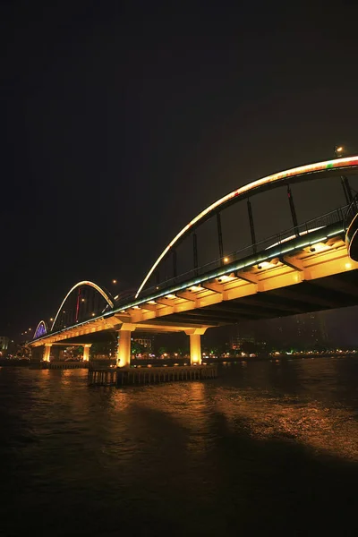 Río Guangzhou Perla Noche — Foto de Stock