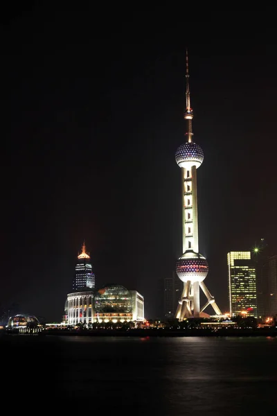 Bund Pudong Shanghai Architectural Structures — Stock Photo, Image