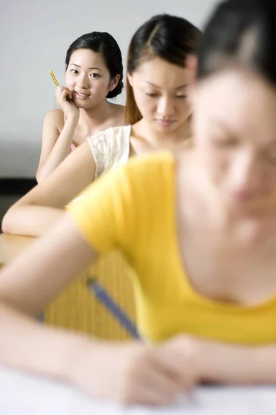 Students sitting for exam