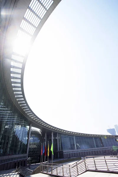 Museu Ciência Tecnologia Xangai Estruturas Arquitetônicas — Fotografia de Stock