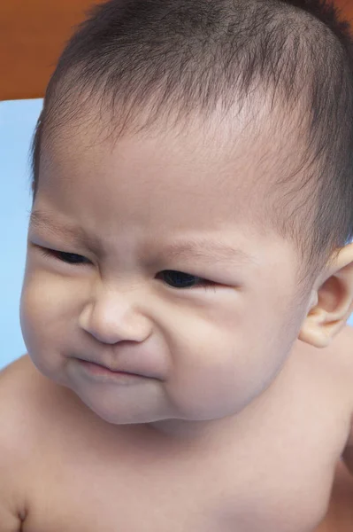 Close Picture Baby Facial Expression — Stock Photo, Image