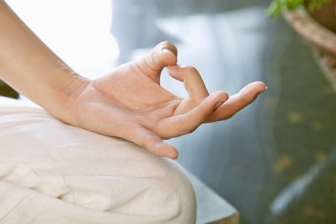 Meditasyon el hareketini kapat.