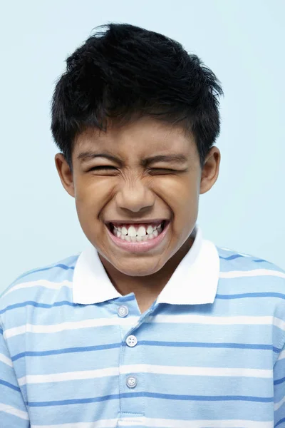 Boy One Eye Closed — Stock Photo, Image