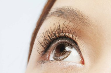 Kadın gözüne yakın çekim.