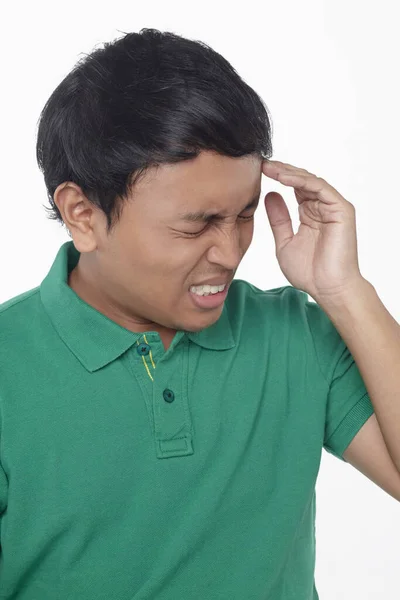 Expresión Facial Del Hombre Aislado Sobre Fondo Blanco — Foto de Stock