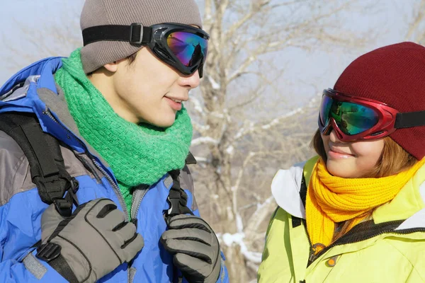 Man Woman Looking Each Other — Stock Photo, Image