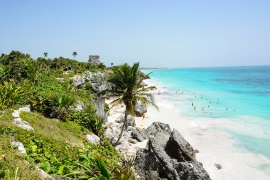 Meksika Sahili'nde tulum
