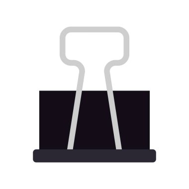 Kırtasiye klasörü simgesi beyaz arkaplanda izole edildi. Vektör illüstrasyonu