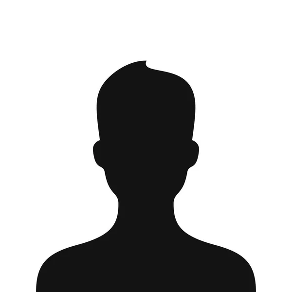 Beyaz arkaplanda izole edilmiş erkek avatar profil resim simgesi, Vektör illüstrasyonu
