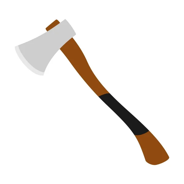 Icono de madera Ax aislado sobre fondo blanco, ilustración vectorial — Vector de stock