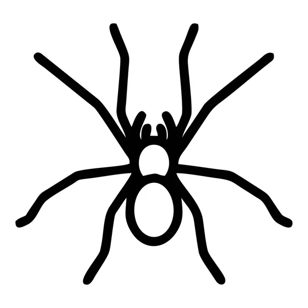 Icono de línea de araña aislado sobre fondo blanco. Ilustración vectorial — Archivo Imágenes Vectoriales