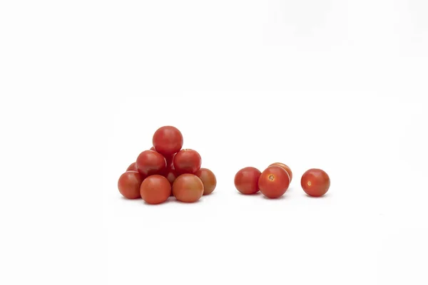 Cherry Tomatoes White Background — Stock Photo, Image