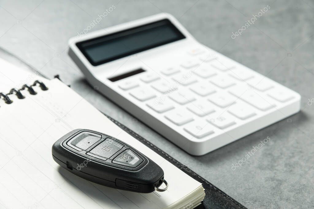 A calculator on the table.The Chinese meaning is: financial resources expand