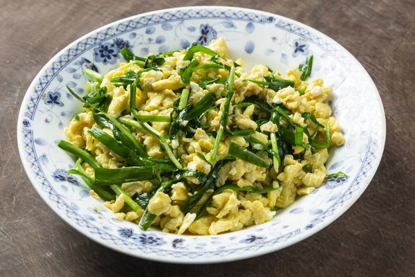 Çin soğanlı leziz bir omlet.