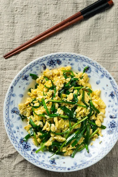 Çin soğanlı leziz bir omlet.