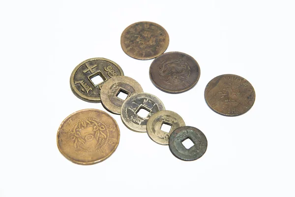 Chinesische Kupfermünzen China — Stockfoto