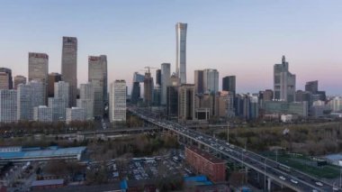 Pekin Skyline, binaların soyut görüntüsü