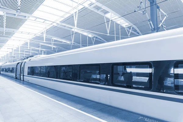 Chiński Dworzec Kolejowy Dużych Prędkości Chiny — Zdjęcie stockowe