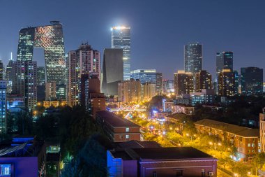 Pekin Skyline, binaların soyut görüntüsü