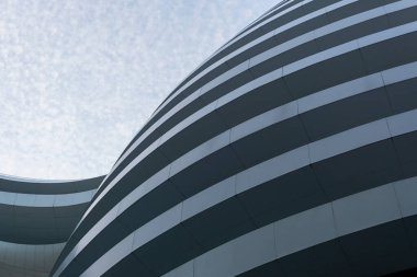 Pekin, Çin-9 Ocak 2020 Pekin Galaksisi SOHO, Pekin, Çin. Zaha Hadid 'in binası..