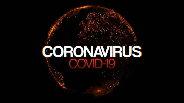 Coronavirus Глобальная Пандемия Концепция Иллюстрация Новостей Блогов Covid Повсюду Инфекция — стоковое фото