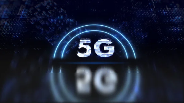 Символ технологии сотовой связи 5g. Фон-иллюстрация — стоковое фото