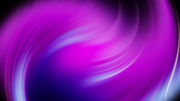Bleu et rose néon lumineux courbes ondulées lignes abstraites fond de mouvement. Boucle