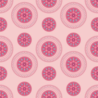 Asya tarzı mandala çiçeği deseni. Çiçekli sakura süslemesi