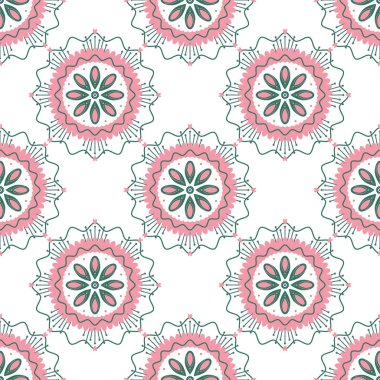 Çiçeksiz, klasik romantik şablon. Yerli halk süsü çizimi