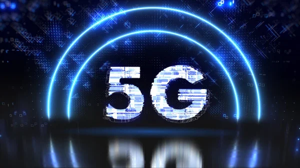 Символ технологии сотовой связи 5g. Фон-иллюстрация — стоковое фото