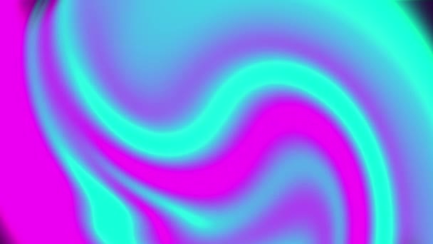 Abstract wavy background. Motion design loop animation. Liquid iridescent effect — Stock Video