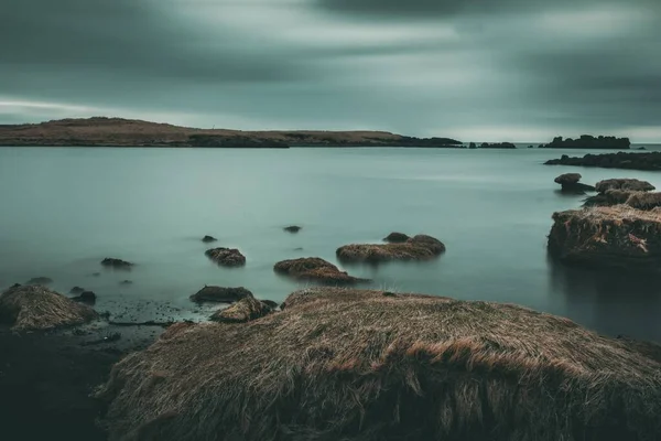 İzlanda 'da uzun pozlama karamsar tarzı sever 