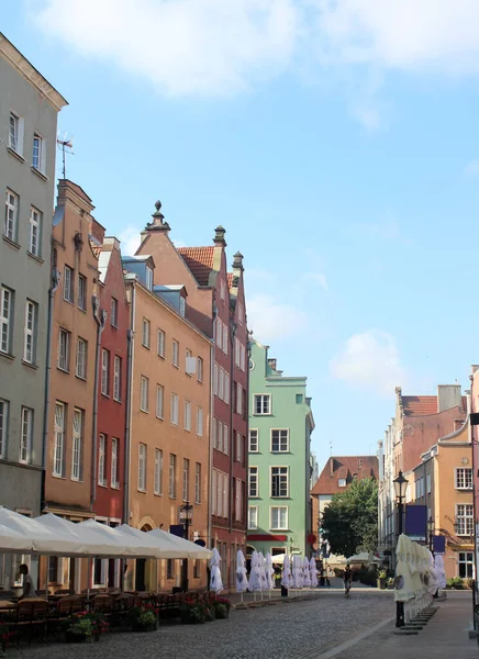 Gdansk Oude Stad Uitzicht Kleurrijke Straten Van Een Prachtige Stad — Stockfoto