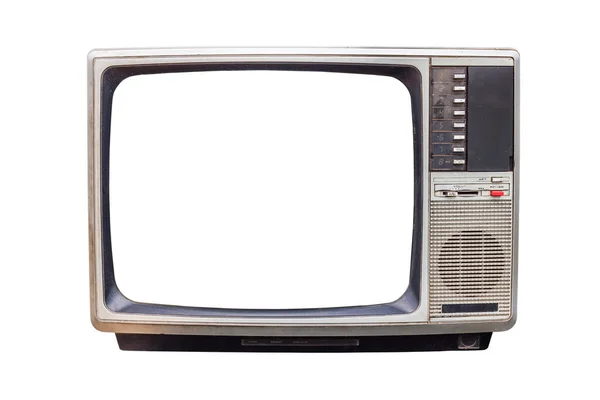 Classic Vintage Retro Style Televisão Antiga Com Sinal Padrão Ntsc — Fotografia de Stock