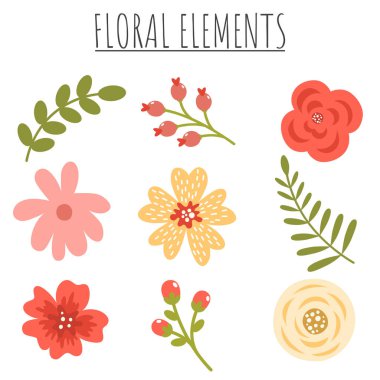 Antik güllerin ve dalların açtığı tatlı bahar çiçekleri. Çiçek, düğün, yıldönümü, doğum günü ve parti için beyaz arka planda izole edilmiş. Pankart, poster, kart, davet ve albüm için tasarım.