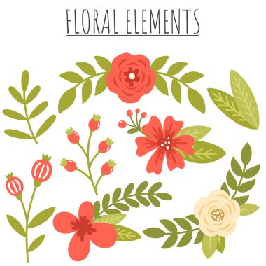 Antik güllerin ve dalların açtığı tatlı bahar çiçekleri. Çiçek, düğün, yıldönümü, doğum günü ve parti için beyaz arka planda izole edilmiş. Pankart, poster, kart, davet ve albüm için tasarım.