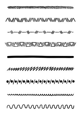 El Çizimi Çizgisi Böcekler tasarım elementlerini ayarlar