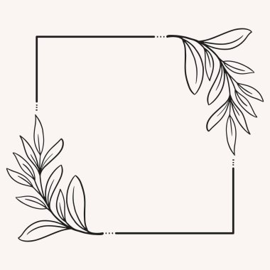 Elle çizilmiş çiçek deseni tasarımı düğün çiçekleri çelengi, ayırıcılar, defne. dekoratif davet .