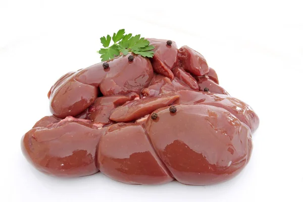 Beef kidney on a white background — Stock Photo, Image