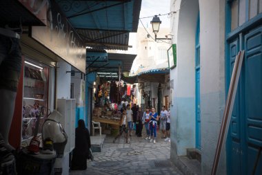 Sousse, Tunus 'ta bir çarşaf.