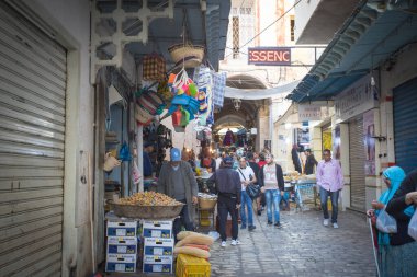 Sousse, Tunus 'ta bir çarşaf.