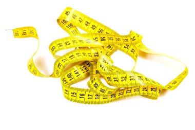 beyaz arkaplan üzerindeki bant ölçümü