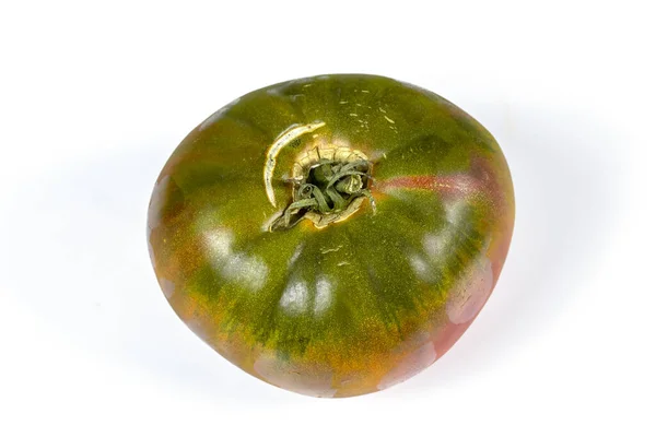 Green Tomato White Background — ストック写真