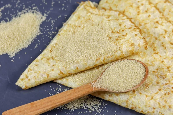 Panqueques Bretones Una Mesa — Foto de Stock