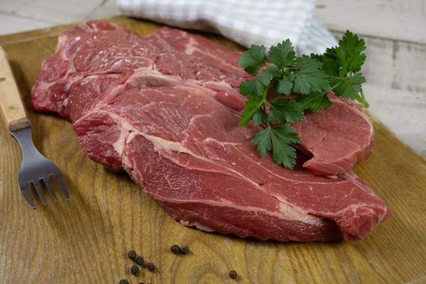 Prime Rib Houten Plank — Stockfoto