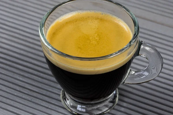 Tasse Espresso Auf Einem Tablett — Stockfoto